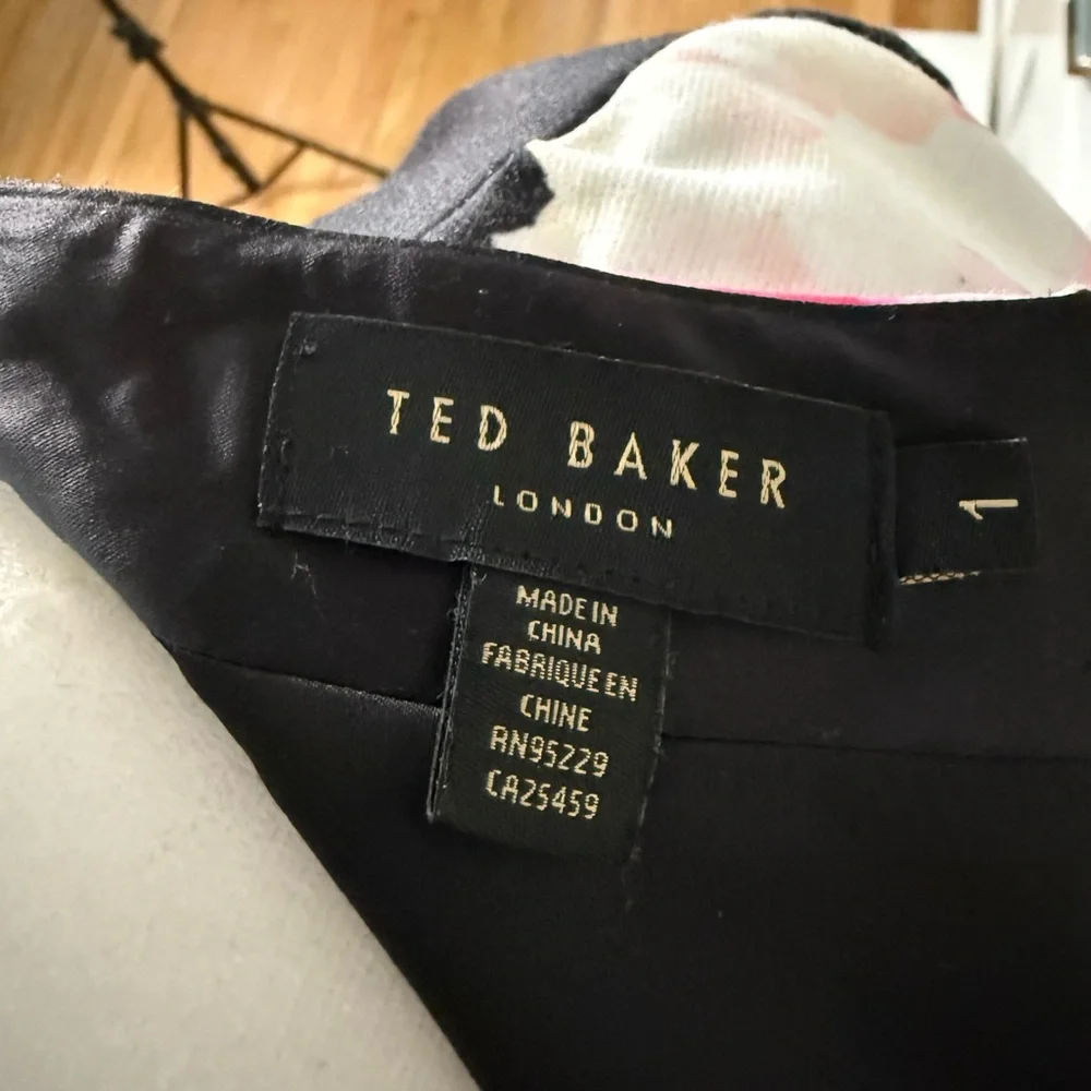 Ted Baker Black Dress with Floral Accents - Picture 5 of 5